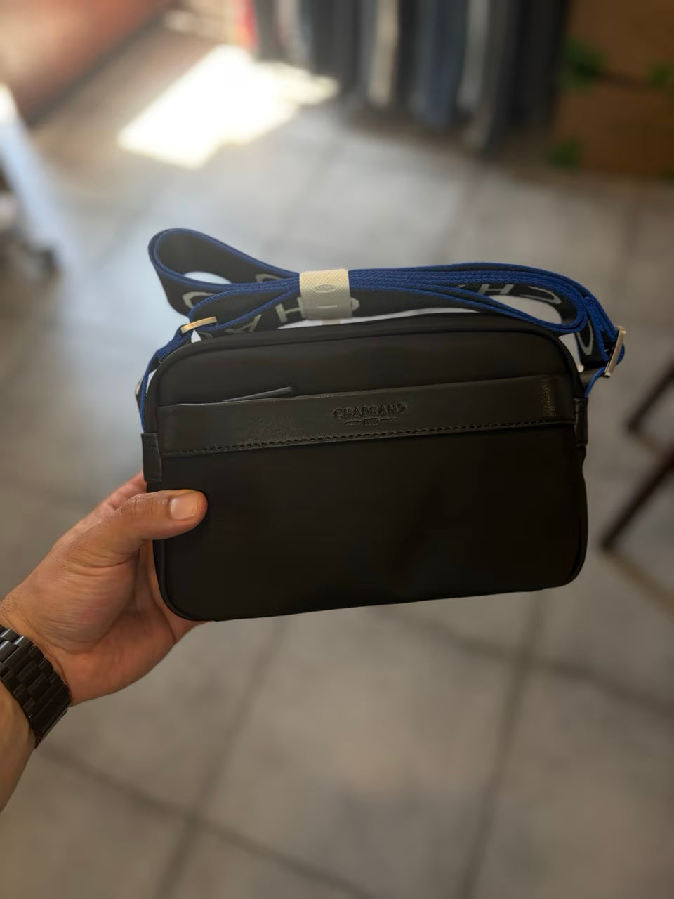 Mini sacoche bandoulière CHABRAND NOIR / BLEU