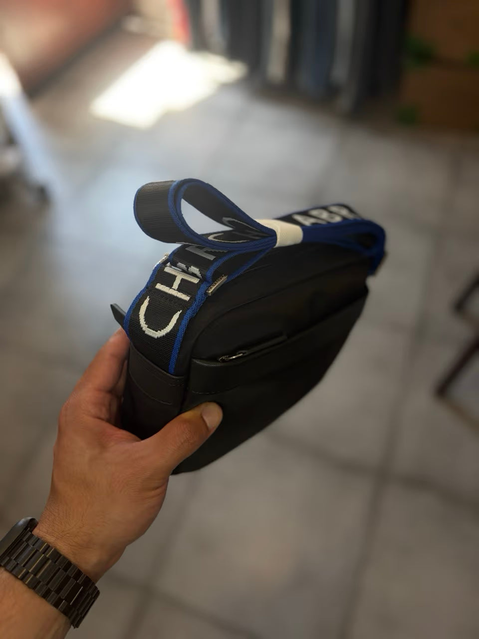 Mini sacoche bandoulière CHABRAND NOIR / BLEU