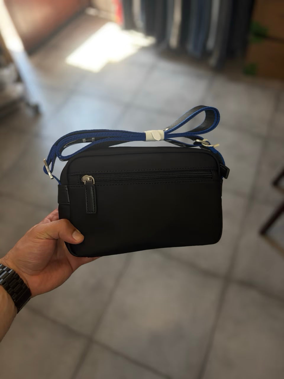 Mini sacoche bandoulière CHABRAND NOIR / BLEU