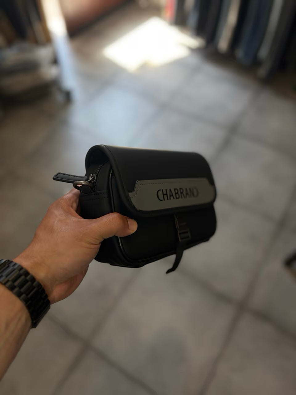 Mini Sacoche, mini bandoulière TB1 CHABRAND NOIR / GRIS