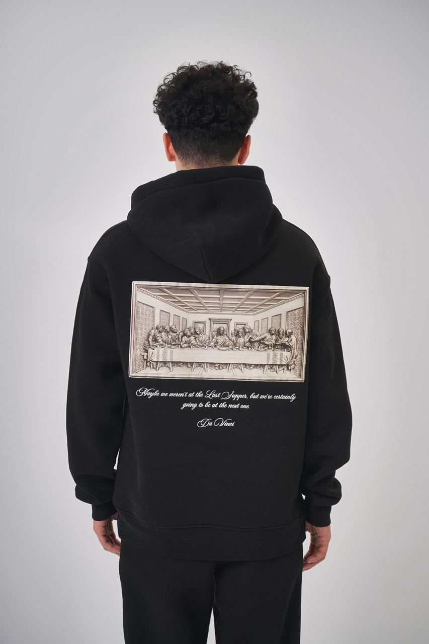 Sweat-shirt à capuche (Gris Anthracite) La Cène