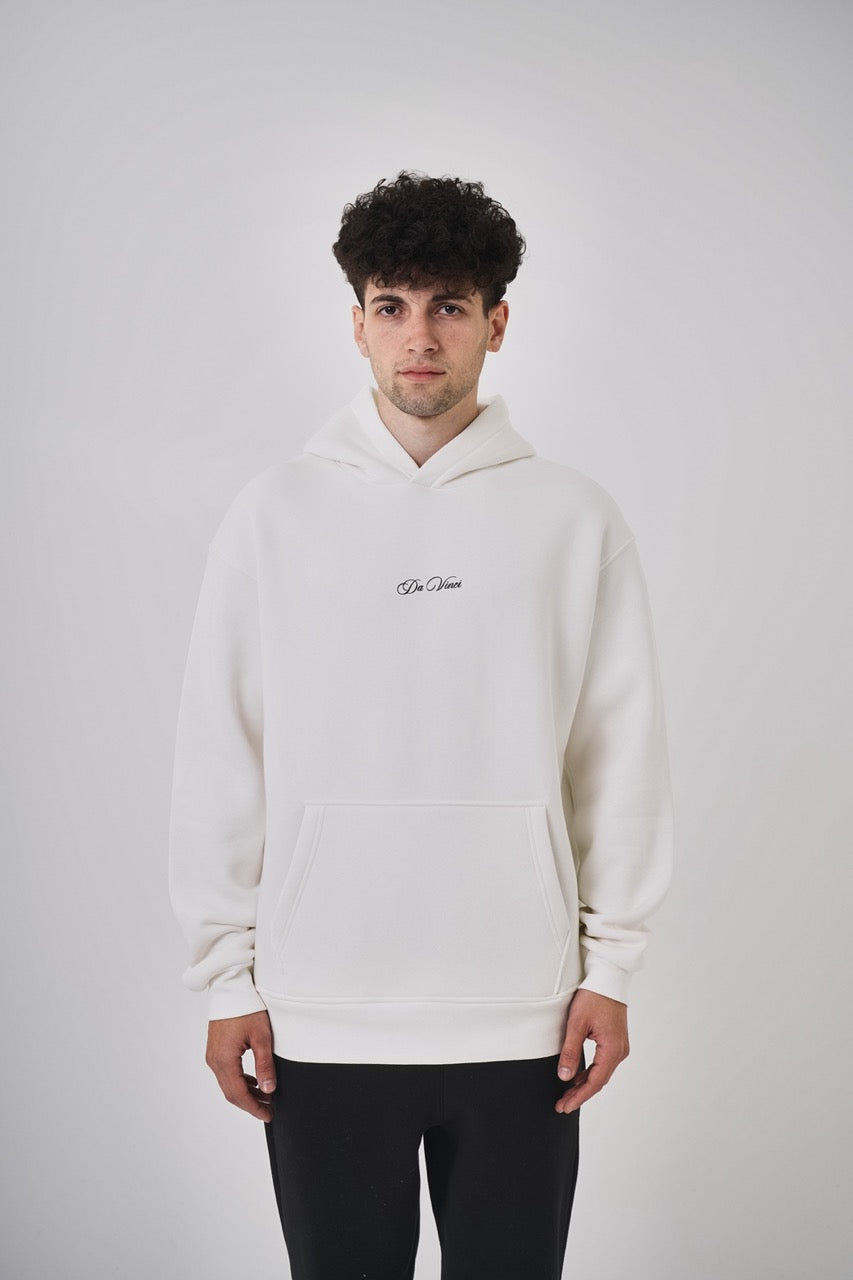 Sweat-shirt à capuche (Blanc) La Cène