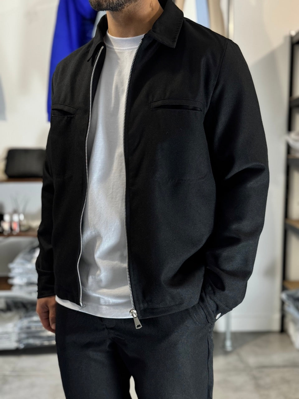 Ensemble classique noir fermeture éclair / Zip