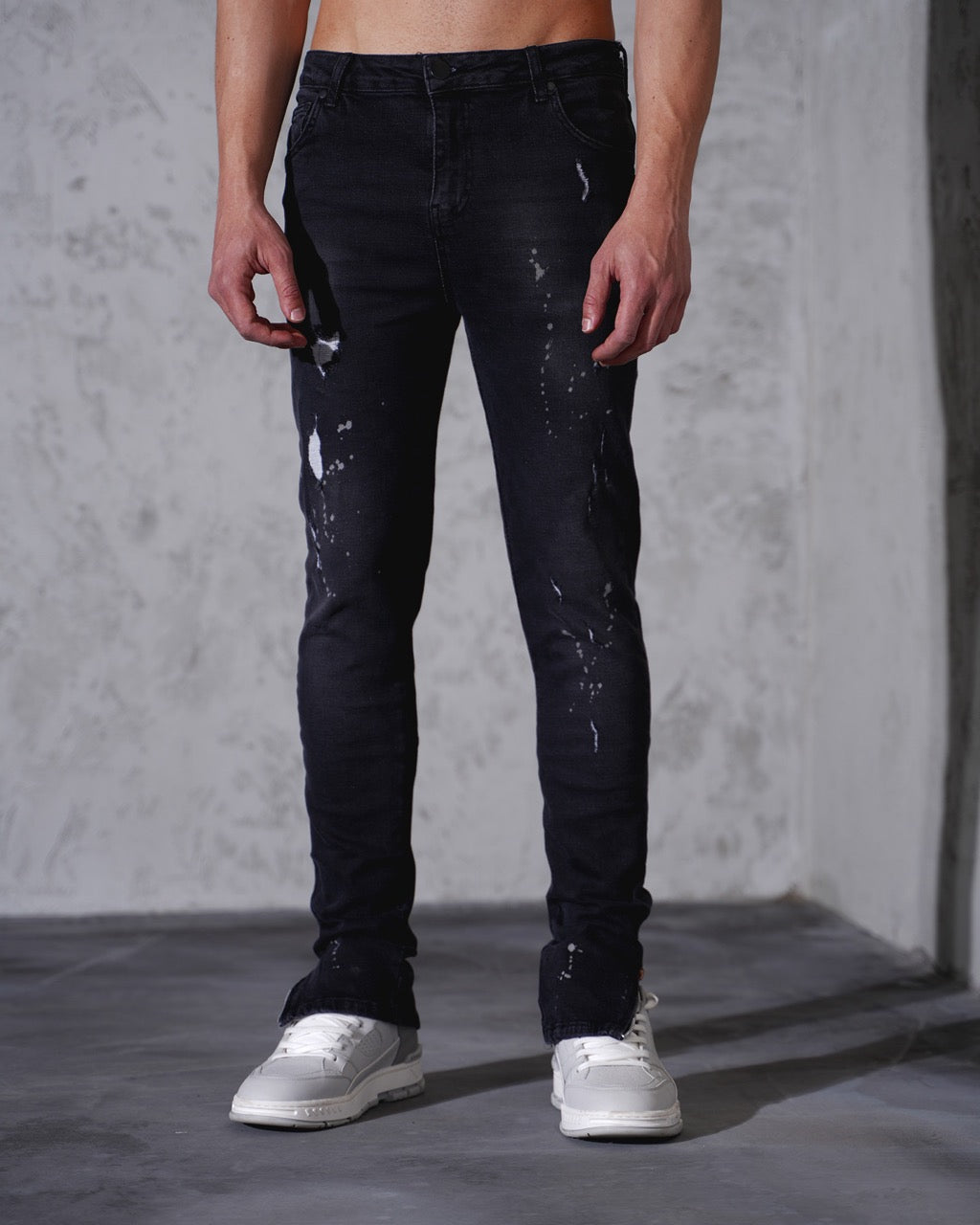 Jeans Slim Jean Avec Fermeture En Bas Skinny Pantalon Avec