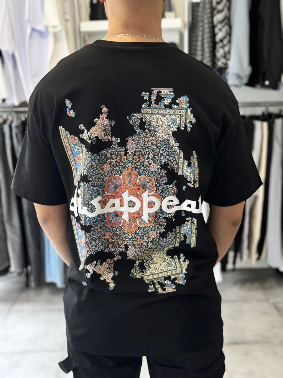 T-shirt noir mosaïques disapear