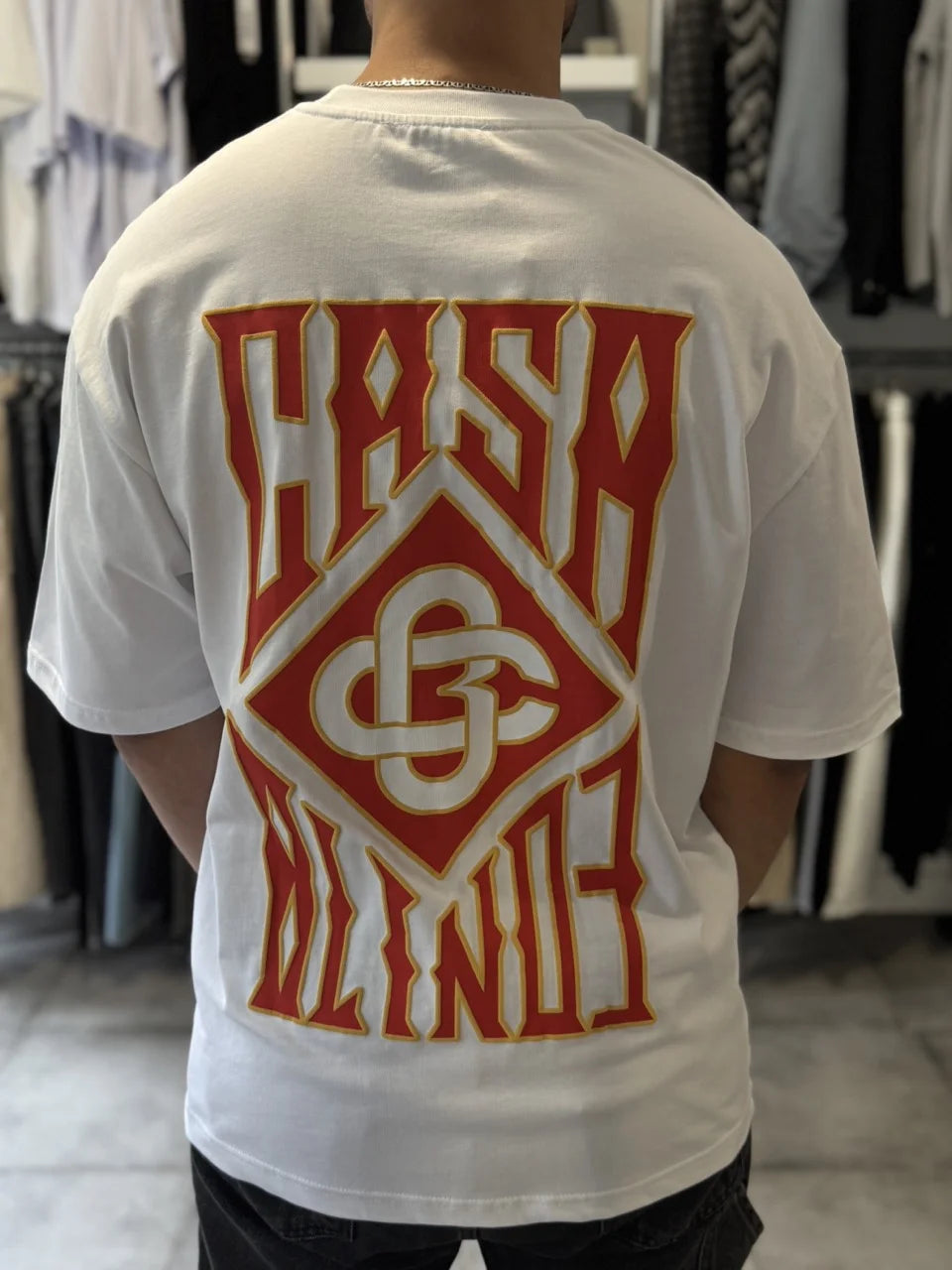 T-shirt casa blind de couleur blanche