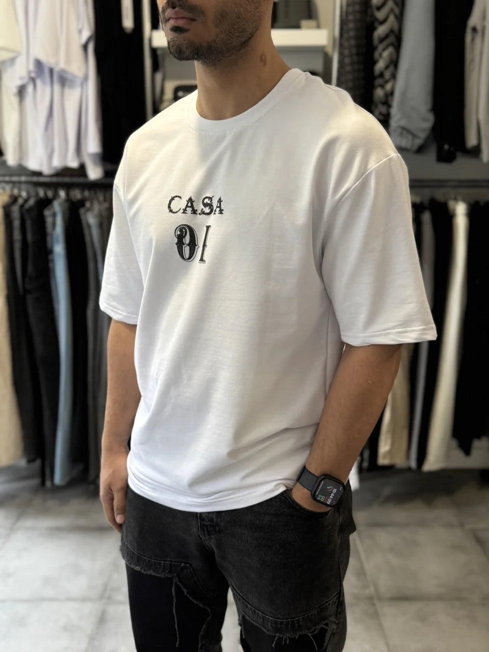 T-shirt casa 01 noir