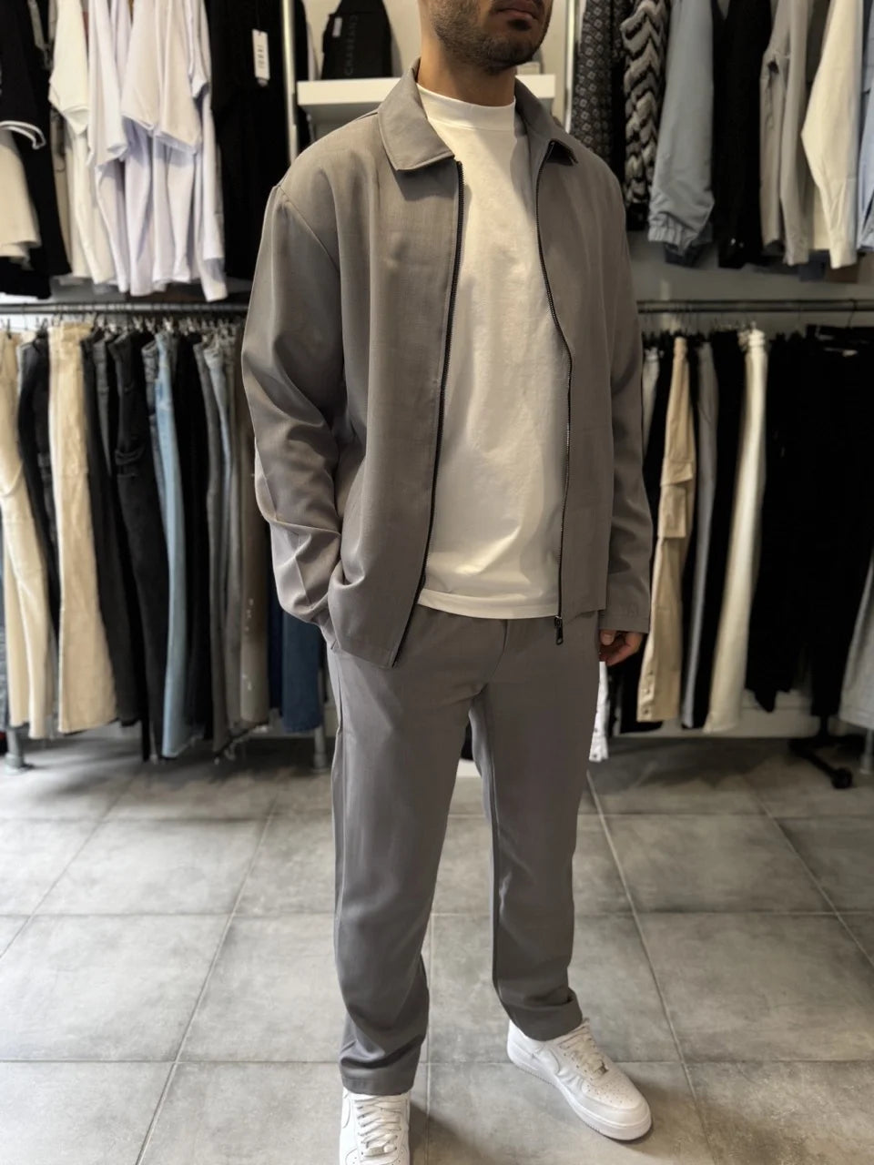 Ensemble classique léger anthracite