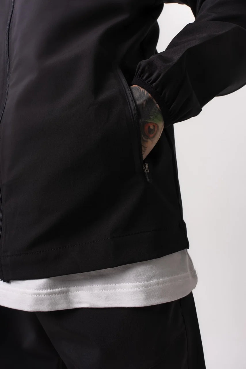Ensemble survêtement Sport veste à capuche pantalon Noir