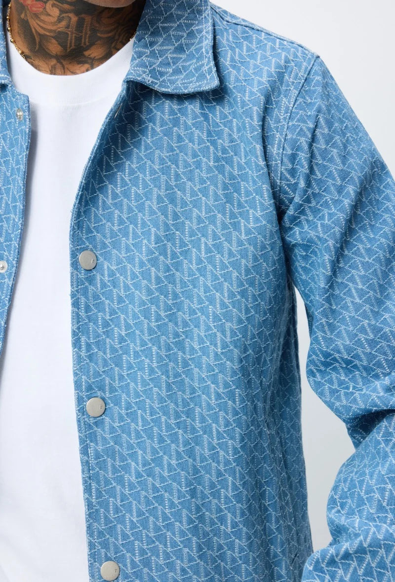 Ensemble LOSAN veste et pantalon jean bleu ciel | Lyon