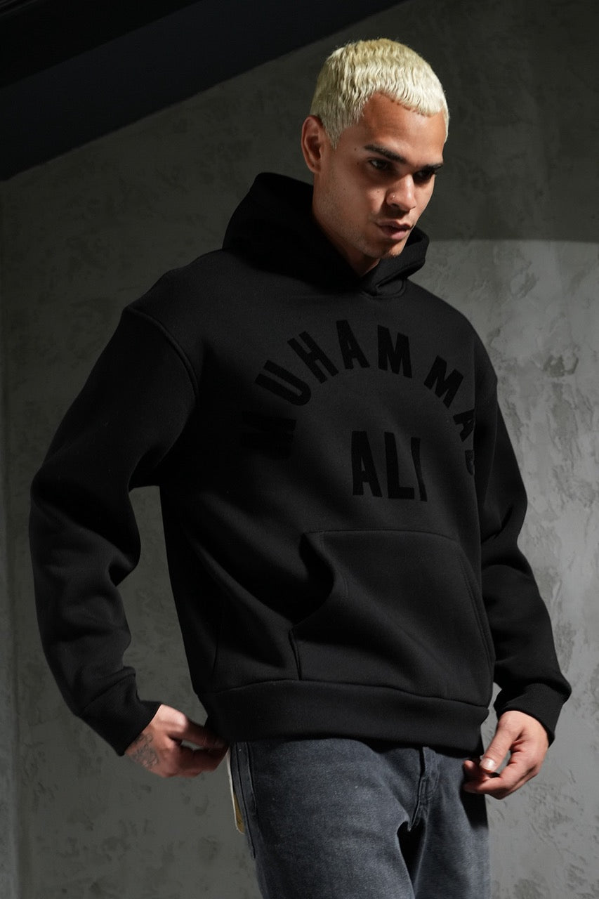 Sweat-shirt à capuche MOHAMMED ALI Noir | Lyon