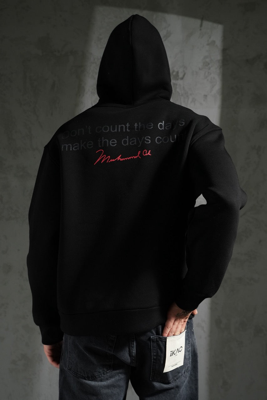 Sweat-shirt à capuche MOHAMMED ALI Noir | Lyon