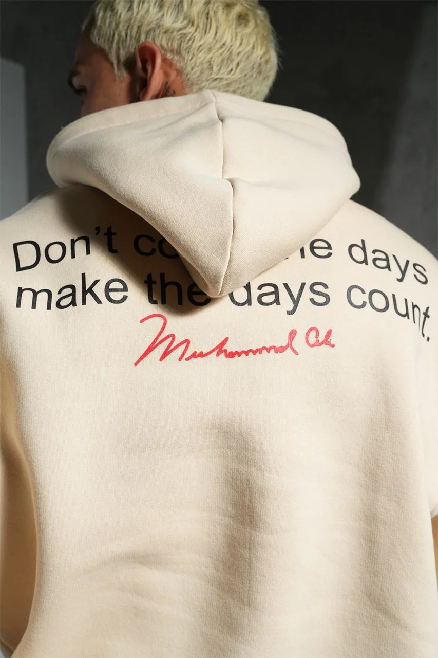 Sweat-shirt à capuche MOHAMMED ALI Beige | Lyon