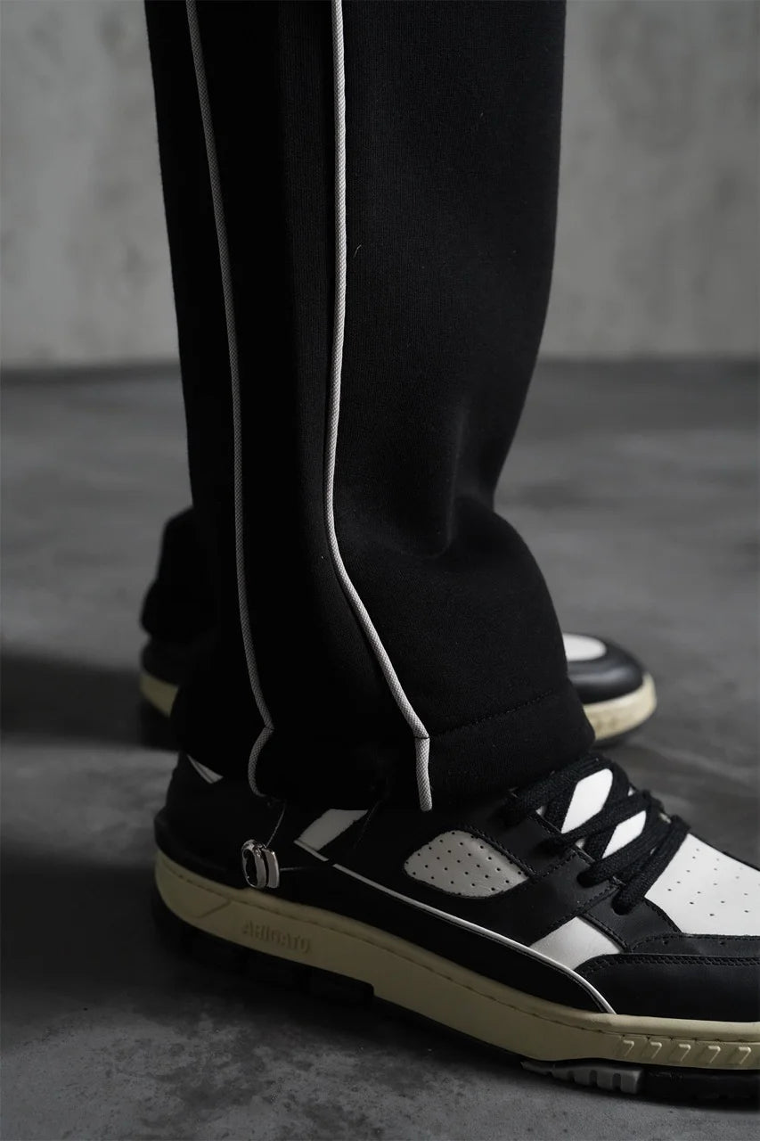 Ensemble basique de couleur noir pantalon coupe droite et veste sans capuche | Lyon