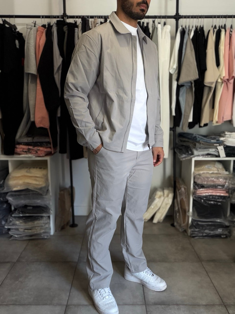 Ensemble classy gris veste et pantalon | TIKTOK