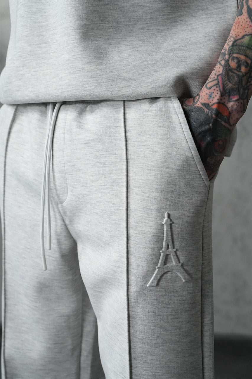 Ensemble épais oversize t-shirt Pantalon gris motif Tour Eiffel | Lyon