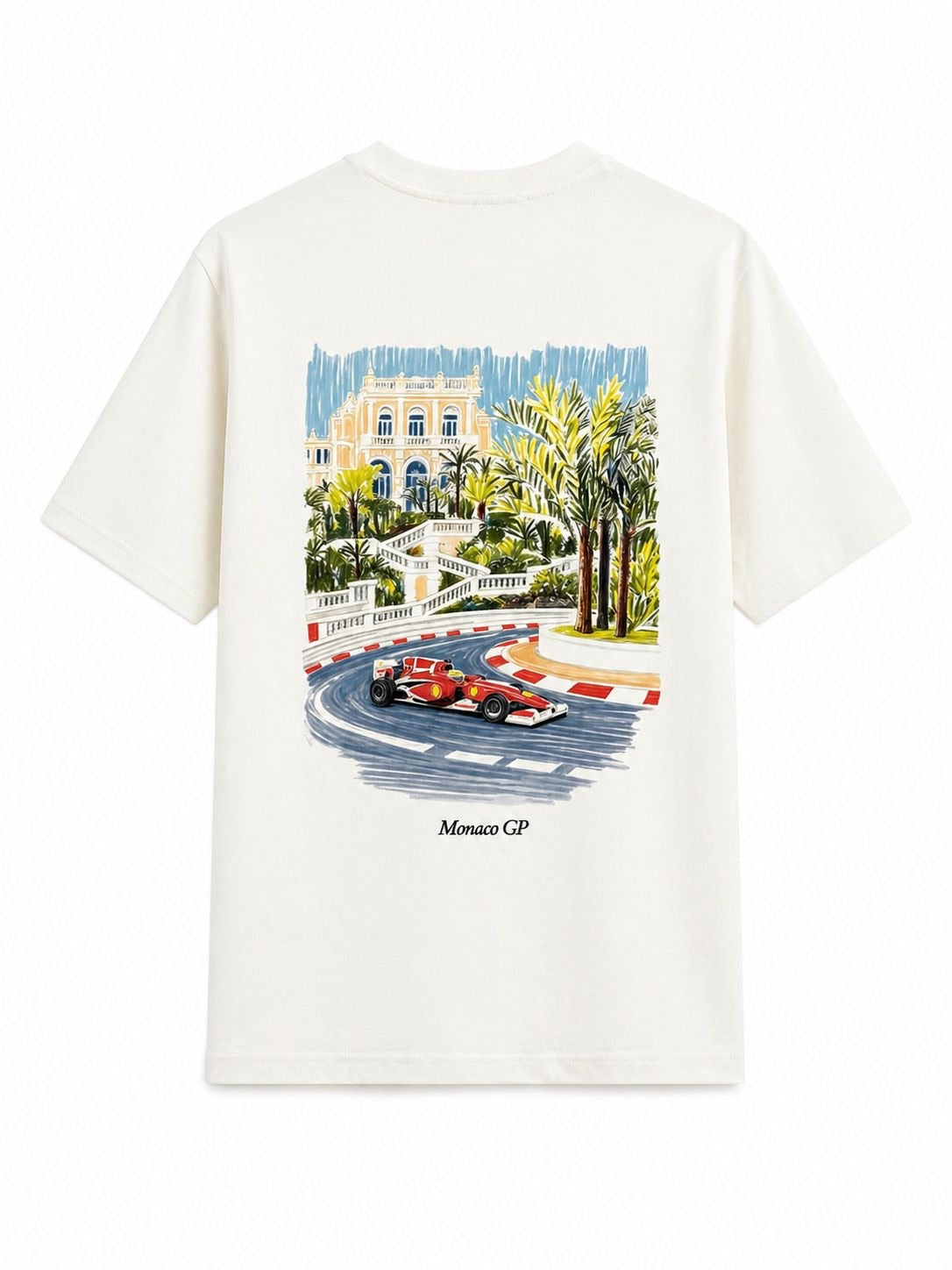 T-shirt Oversize monaco blanc