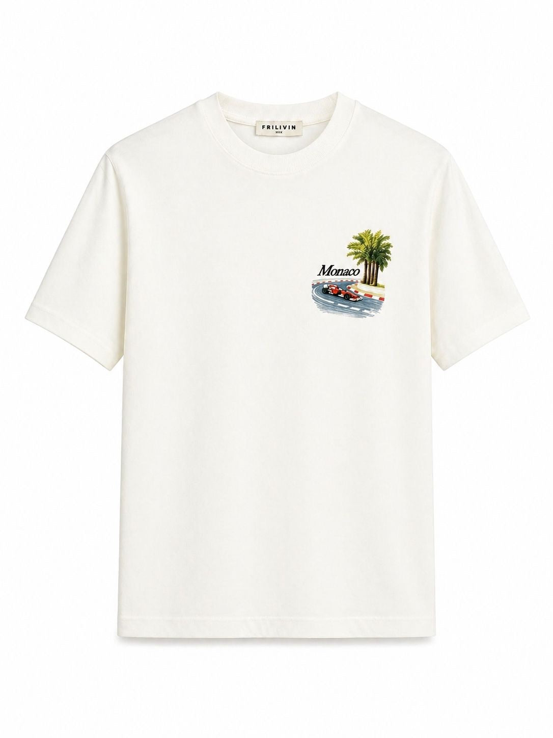 T-shirt Oversize monaco blanc