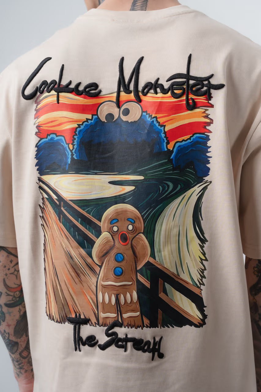 T-shirt oversize FEAR STORY beige