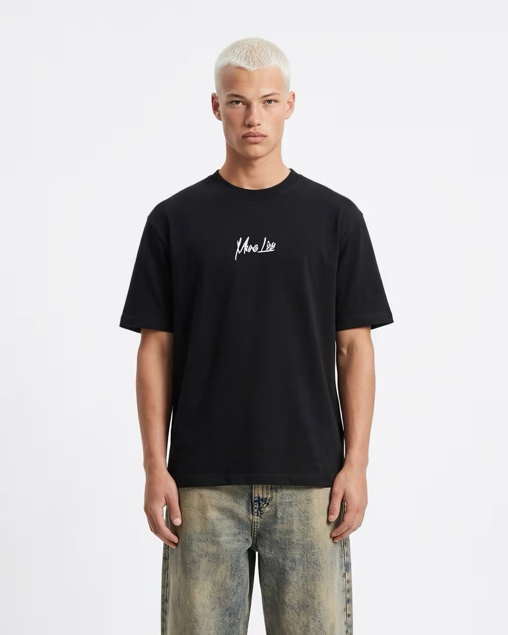 T-shirt oversize Mona lisa noir