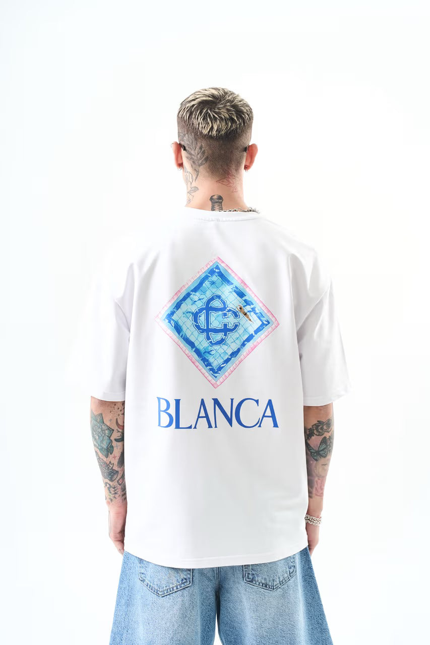 T-shirt oversize BLANCA blanc