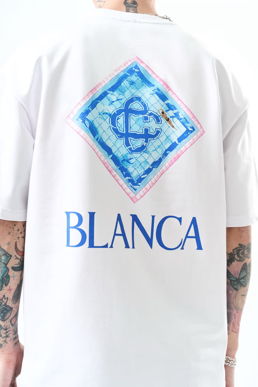 T-shirt oversize BLANCA blanc