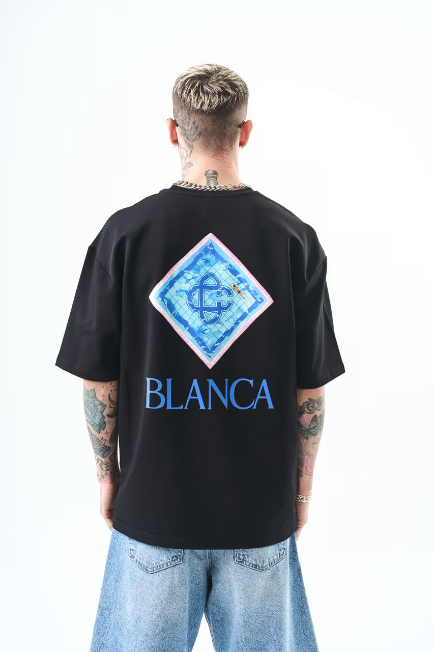 T-shirt oversize BLANCA noir