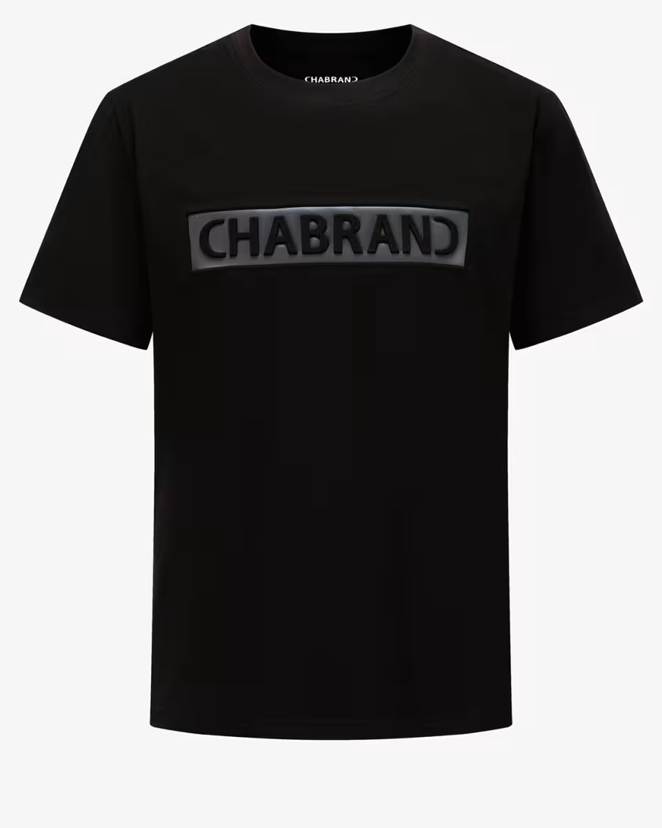 T-shirt Noir Chabrand logo encadré | Lyon