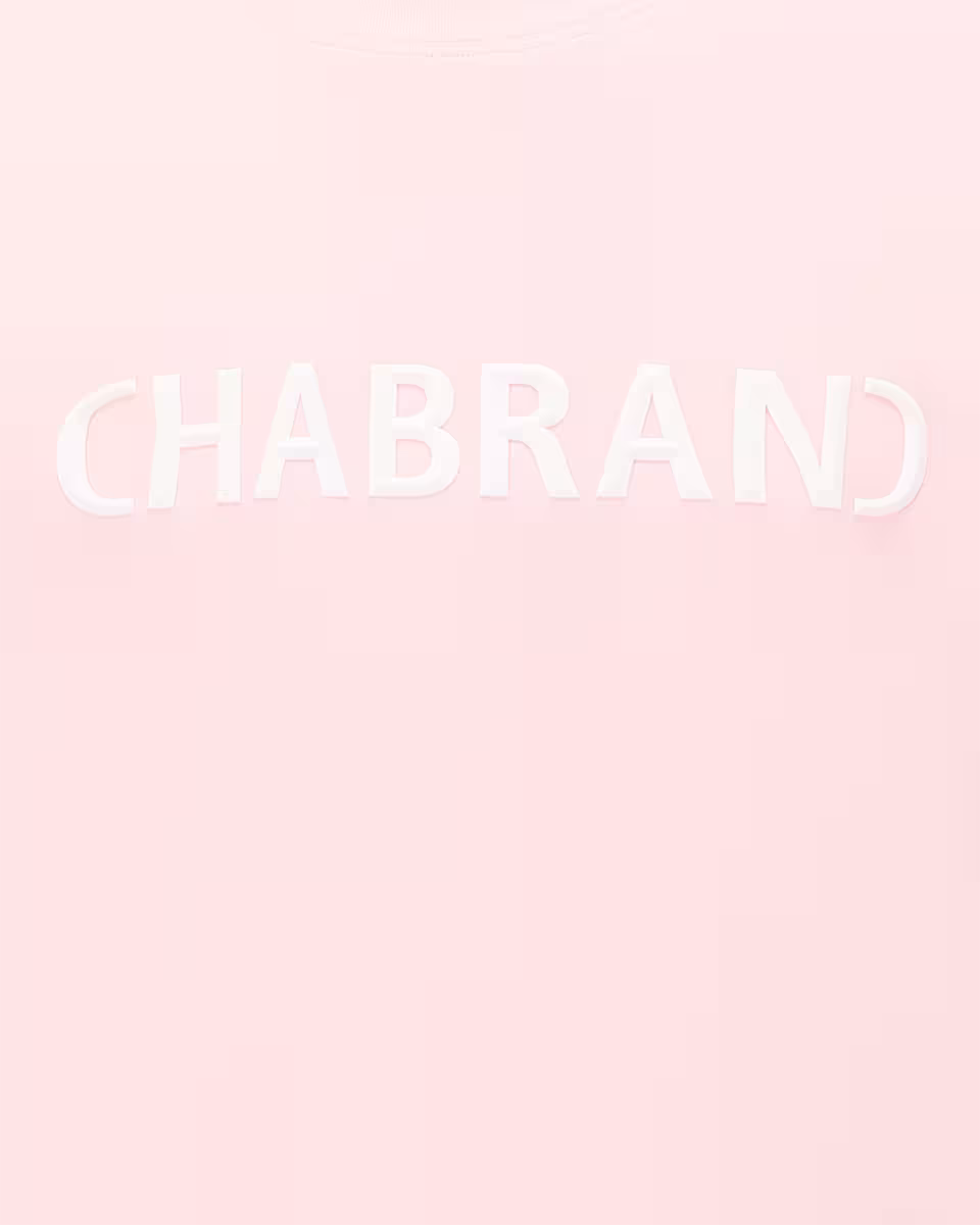 T-shirt rose logo relief Chabrand | Lyon