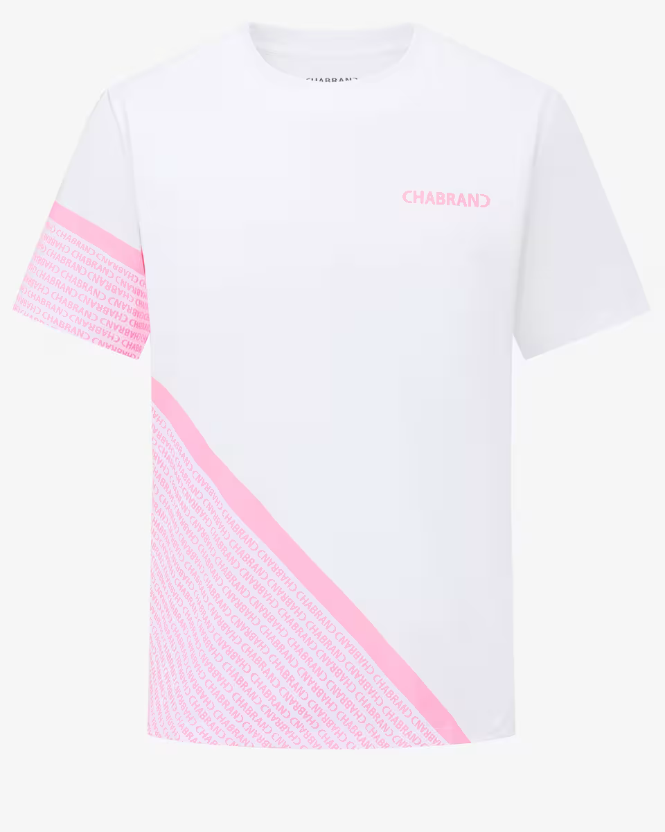 T-shirt blanc Homme Multi-Logos Chabrand | Lyon