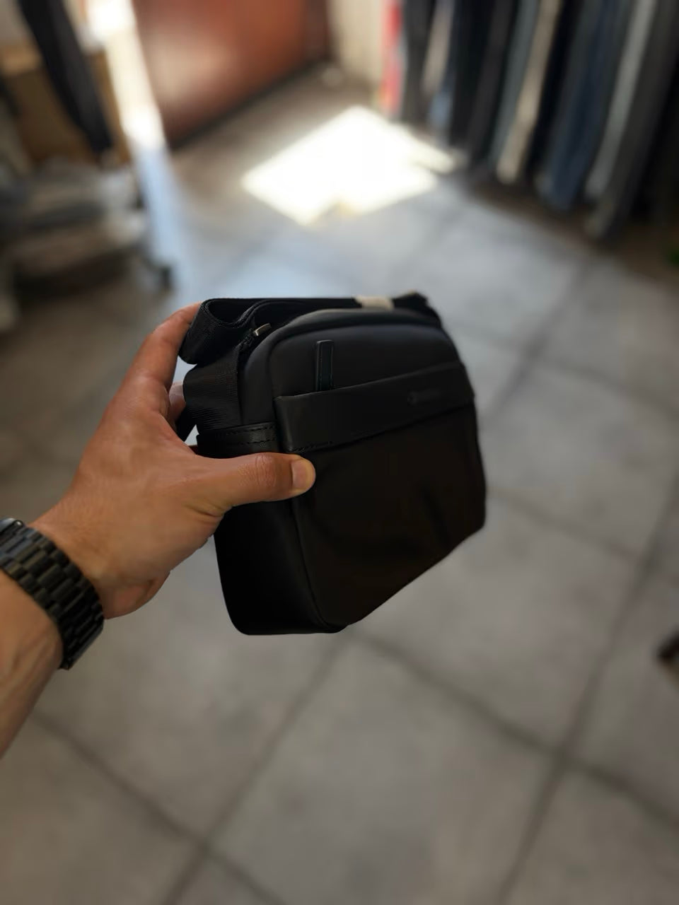 Sacoche full black, bandoulière CHABRAND NOIRE