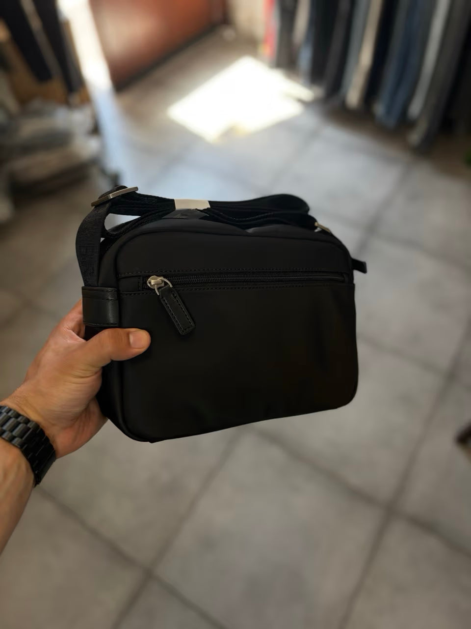 Sacoche full black, bandoulière CHABRAND NOIRE