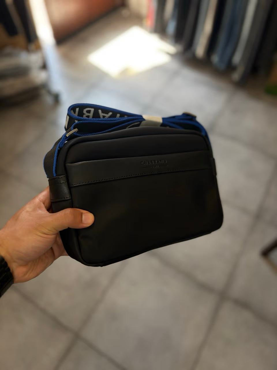 Sacoche bandoulière CHABRAND NOIR / BLEU