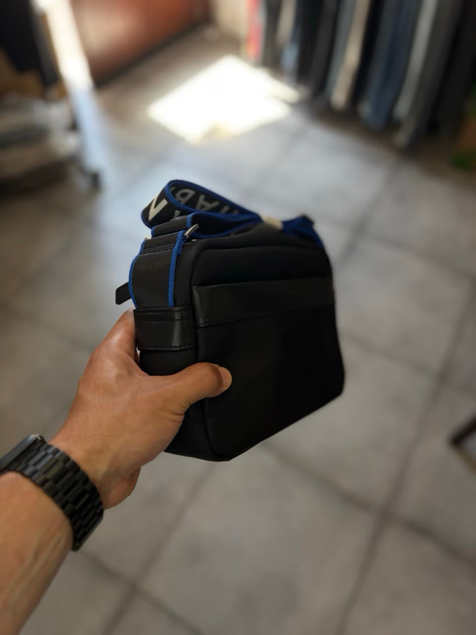 Sacoche bandoulière CHABRAND NOIR / BLEU