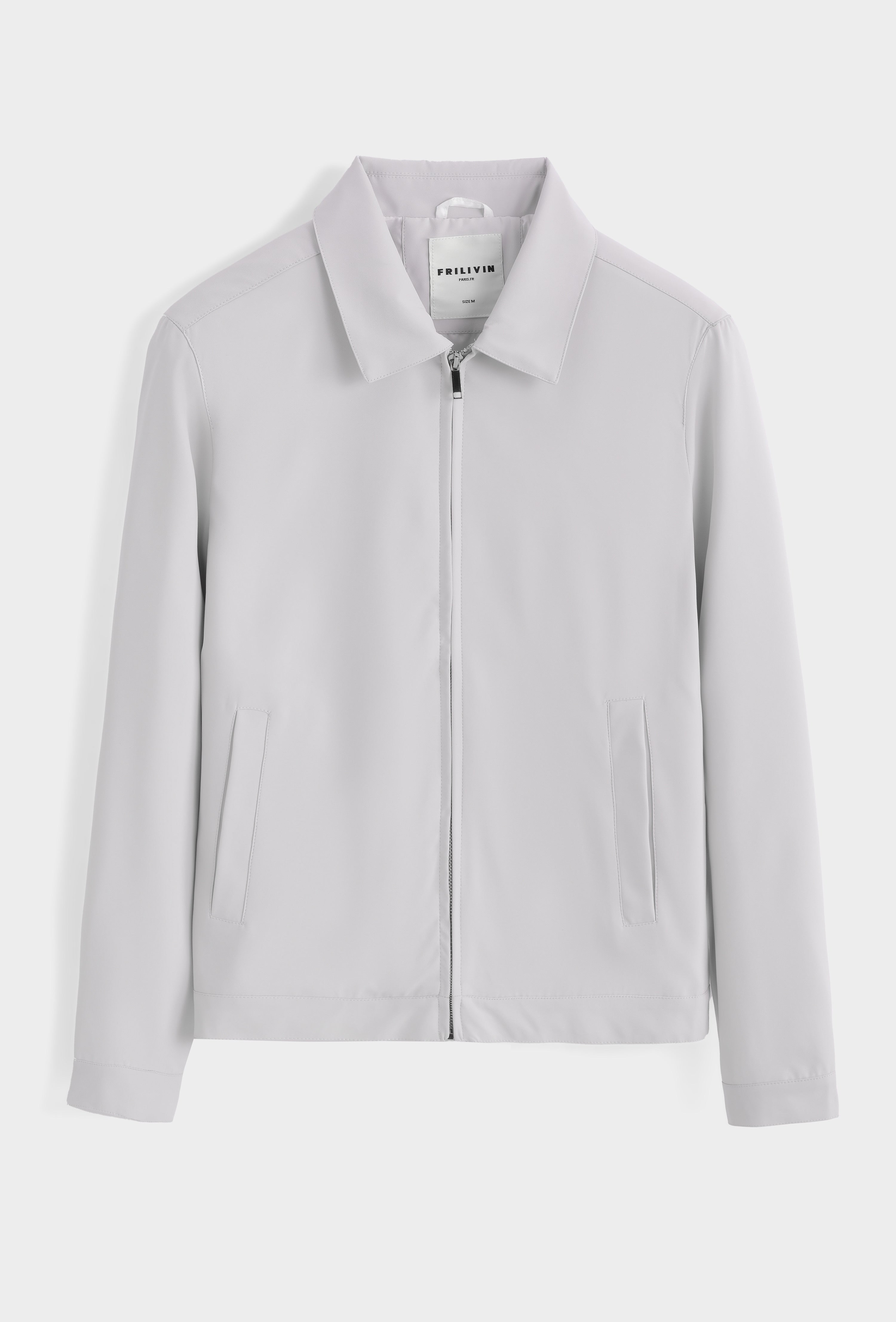 Veste légère fermeture éclair gris | Lyon