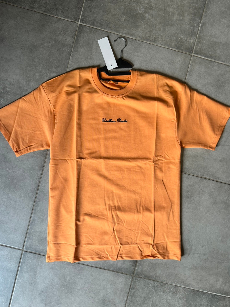 T-shirt large orange CASABLANCA brodé Casablanca paradise