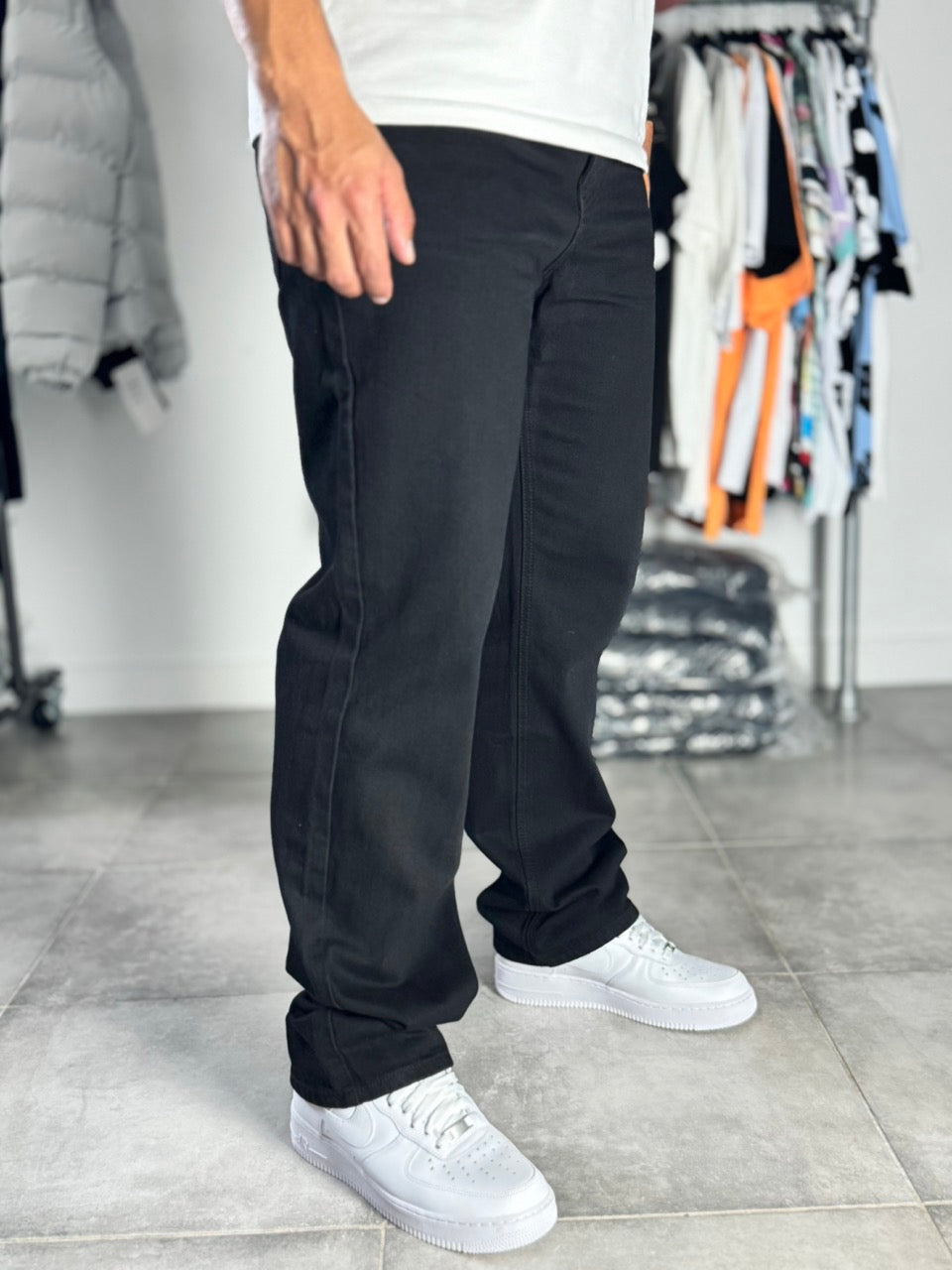 Jean large long DROI MADA noir