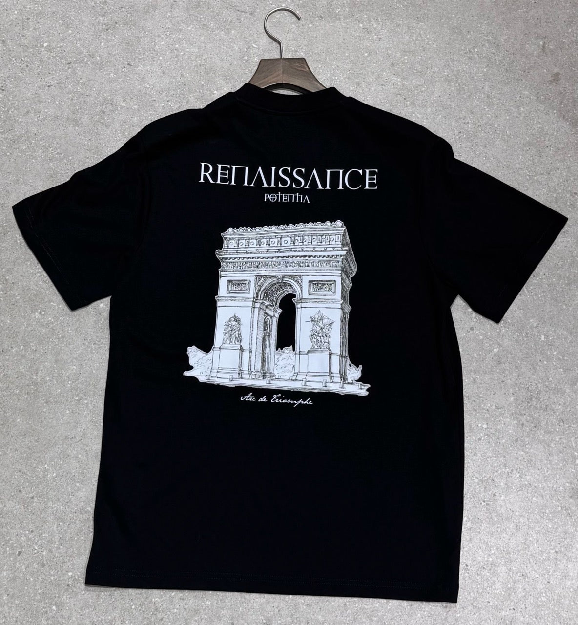 T-shirt renaissance triomphe noir
