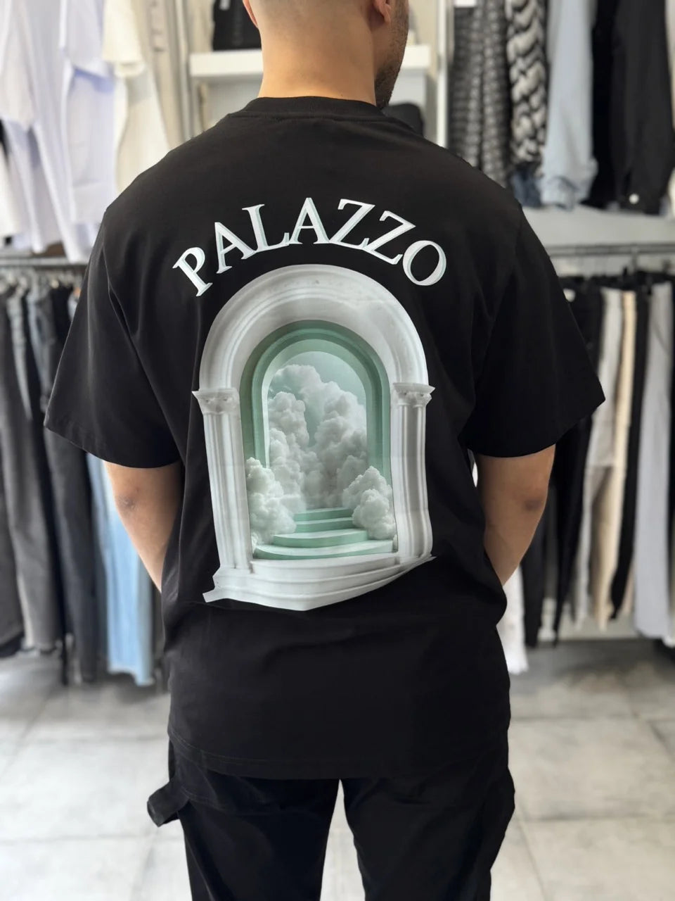 T-shirt plazzo noir