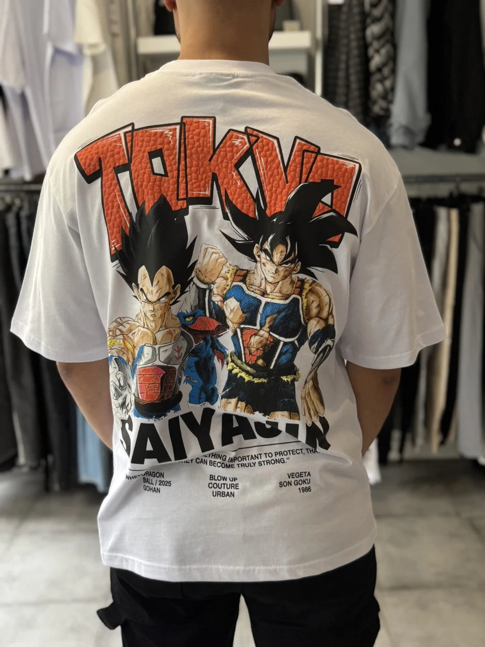 T-shirt blanc dragon ball