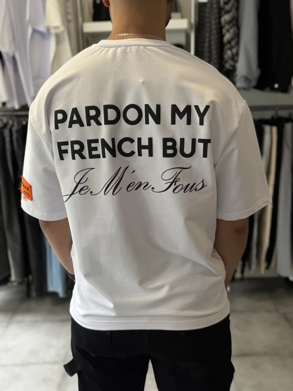 T-shirt blanc PARDON MY FRENCH