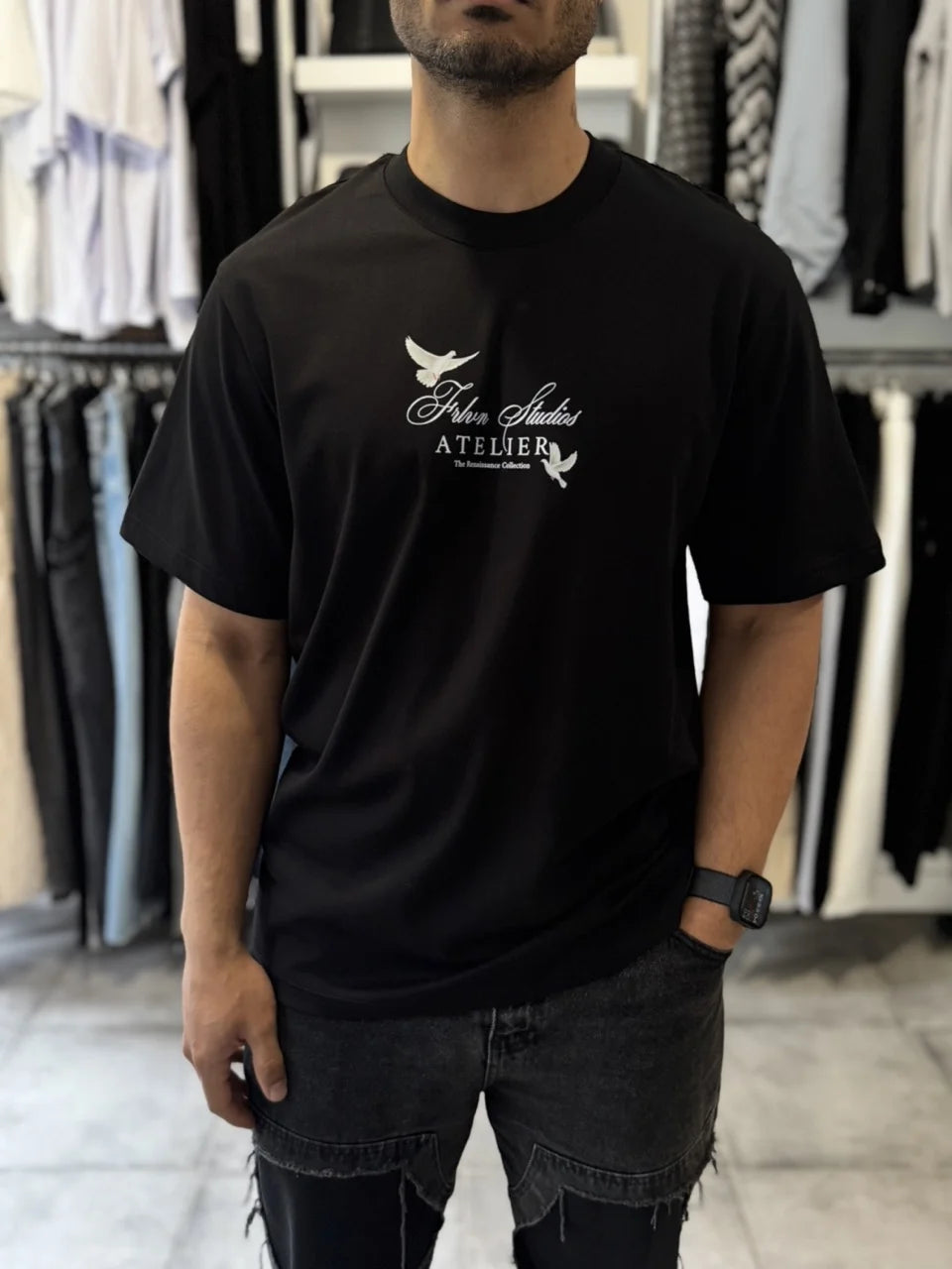 T-shirt dove noir