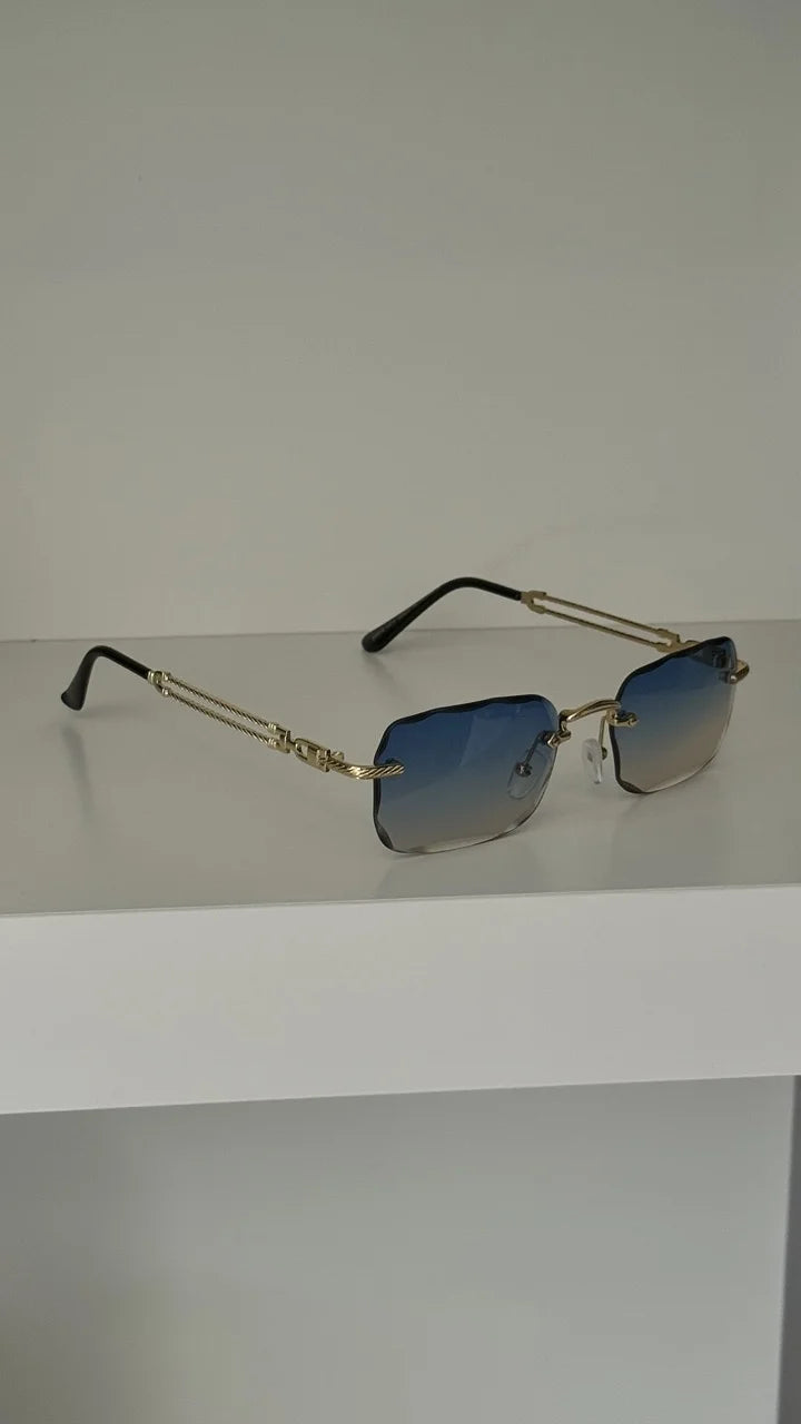 Lunettes De Soleil 221 Transparent bleu / marron