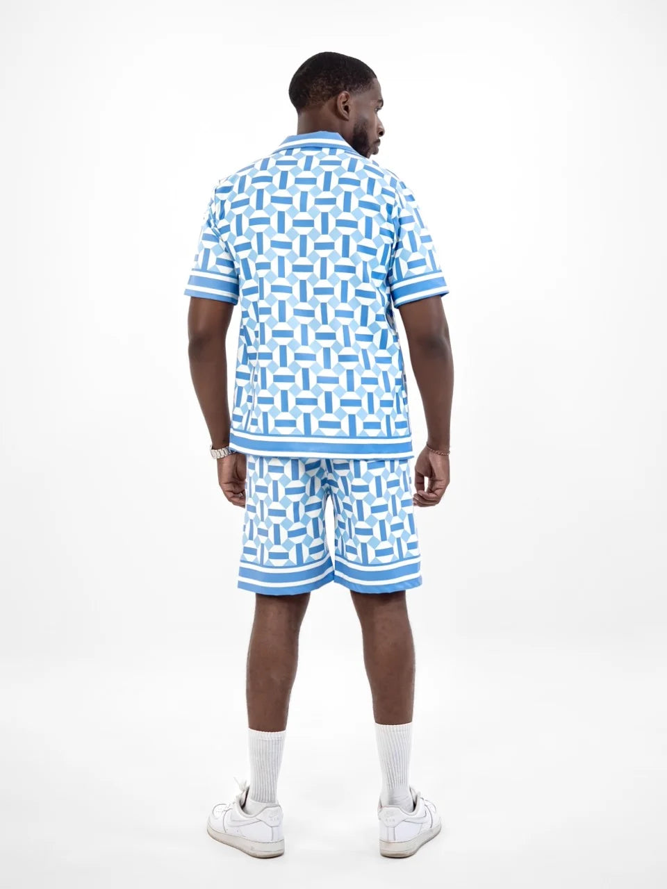 Ensemble short chemise RECTO bleu