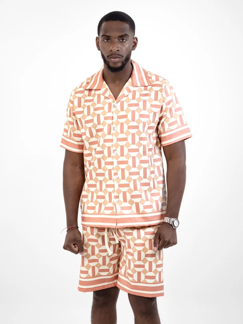 Ensemble short chemise RECTO orange