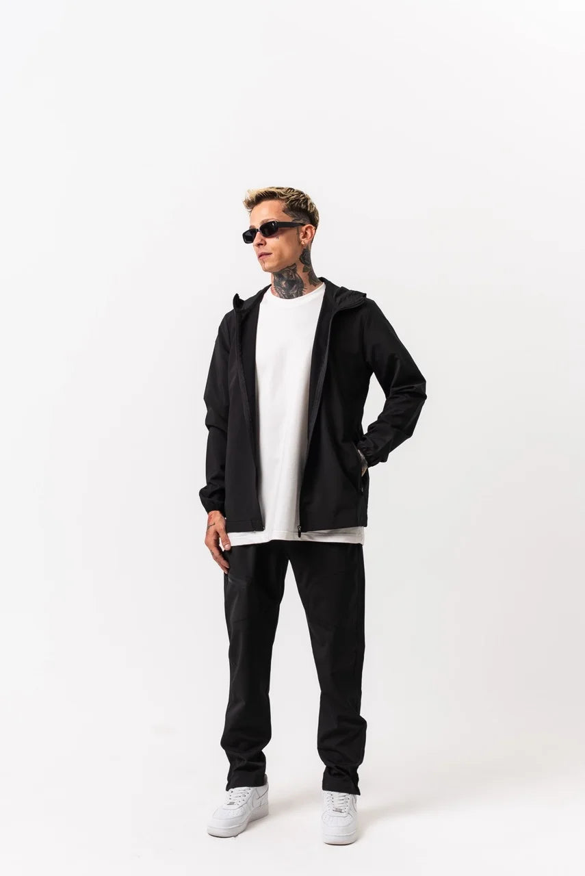 Ensemble survêtement Sport veste à capuche pantalon Noir