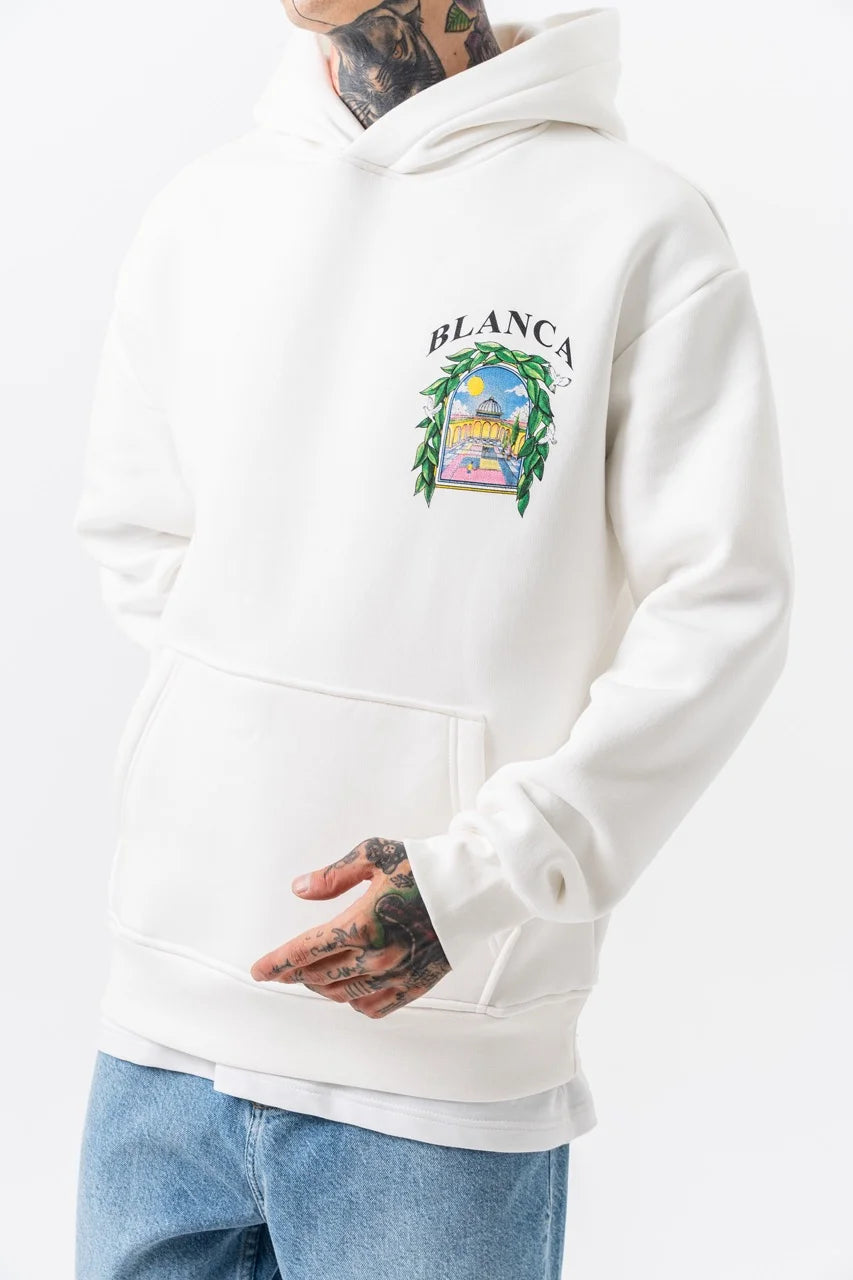 Sweat-shirt à capuche Blanca Tennis Blanc | Lyon