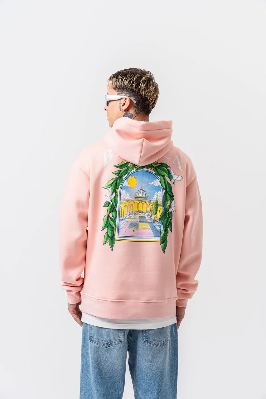 Sweat-shirt à capuche Blanca Tennis rose | Lyon
