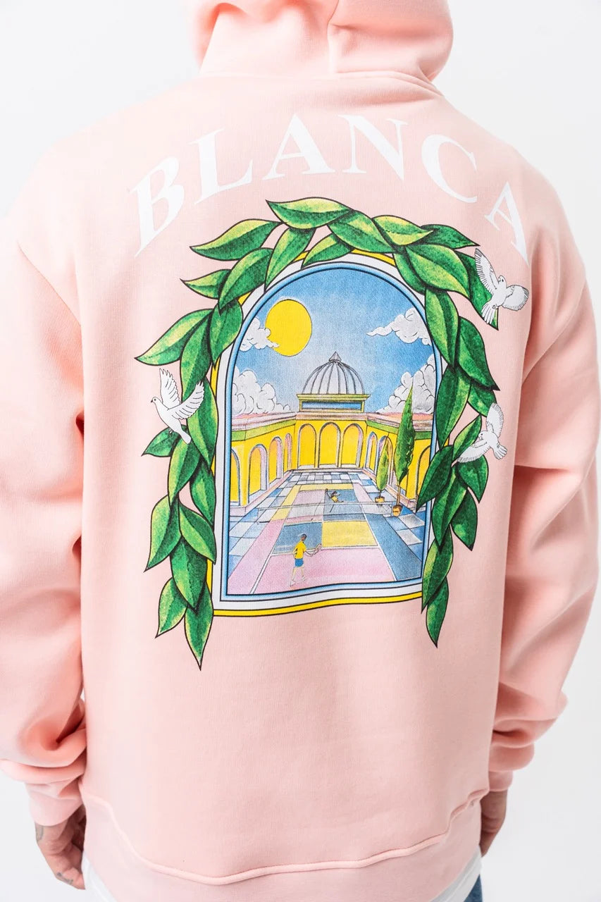 Sweat-shirt à capuche Blanca Tennis rose | Lyon