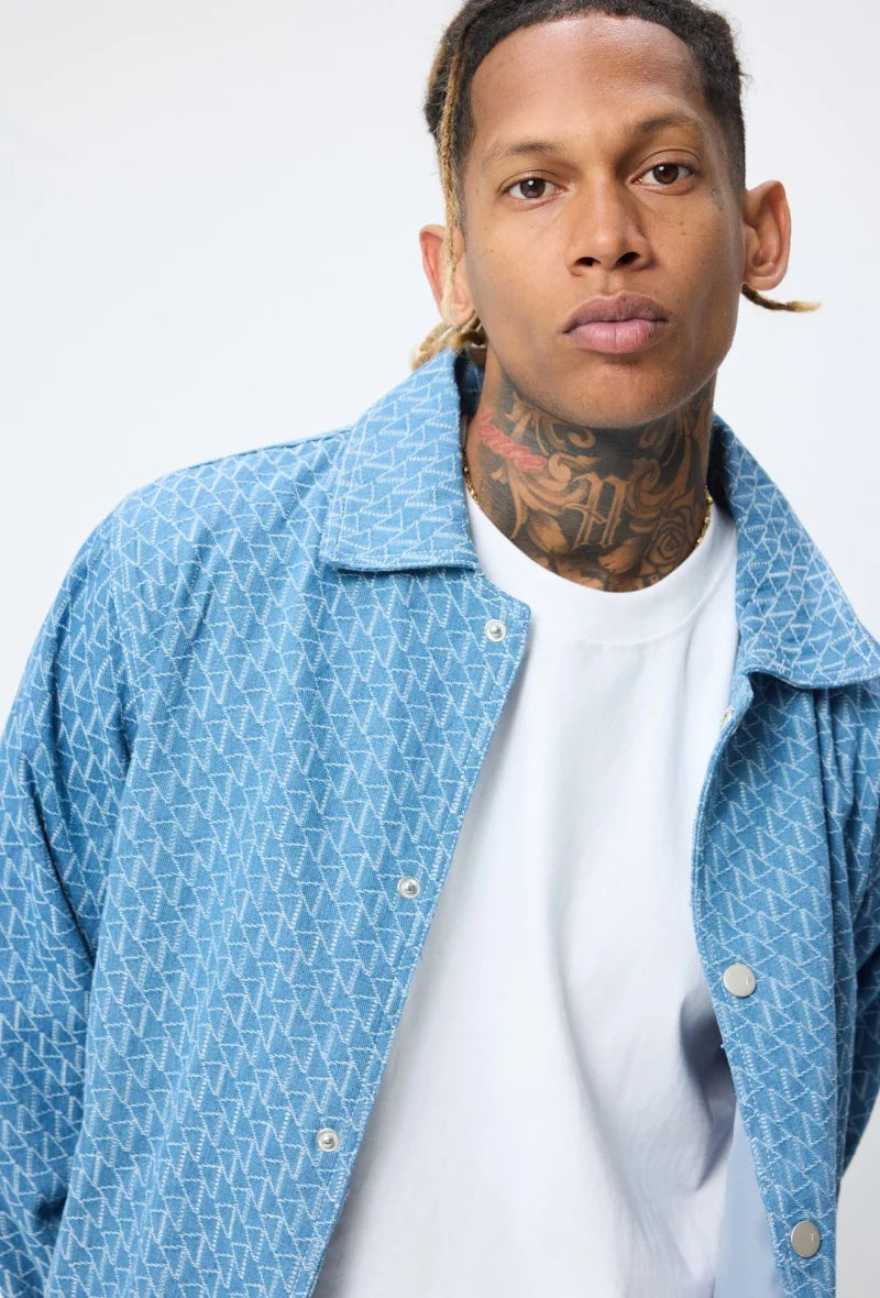 Ensemble LOSAN veste et pantalon jean bleu ciel | Lyon